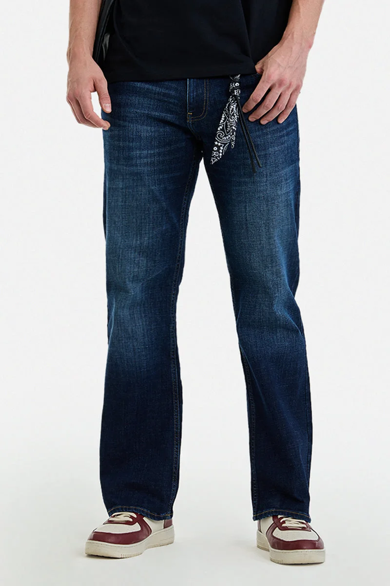 SNITCH Bootcut Stretch Washed Jeans